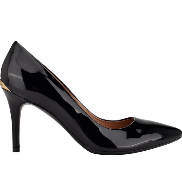 Calvin Klein Black Patent Leather Heels - Picture 5 of 6